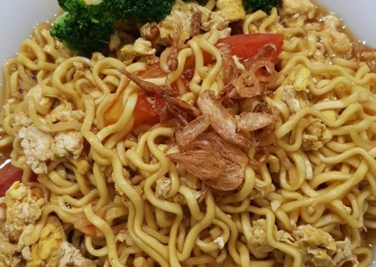 Resep Mie telur becek Anti Gagal