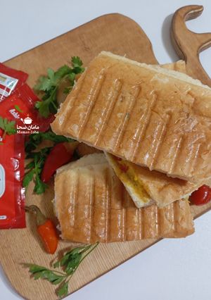 عکسی از دستور پنینی مرغ و سبزیجات