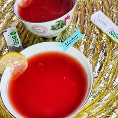 A picture of Beetroot Peels And Herbal Tea 🍵.
