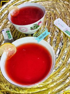 A picture of Beetroot Peels And Herbal Tea 🍵.