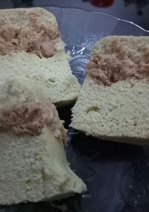 Foto resep Bolu Kukus Lapis Tuna #keto #lowcarb