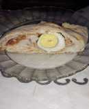 Pizzas arrollado con huevos