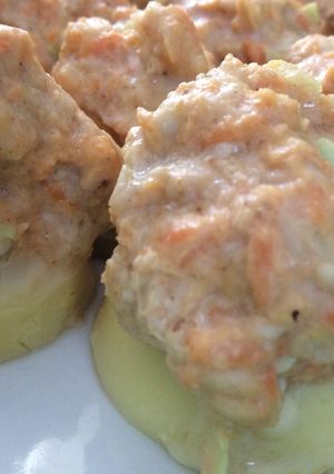 Foto resep Steamed Chicken on Tofu (tahu sutra/tahu telor)