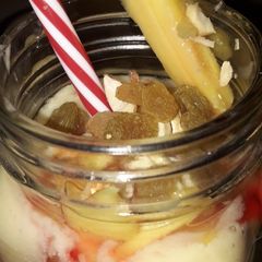 A picture of Mango yogurt smoothie.