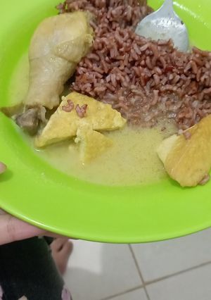 Foto resep Tahu dan ayam santan kuning