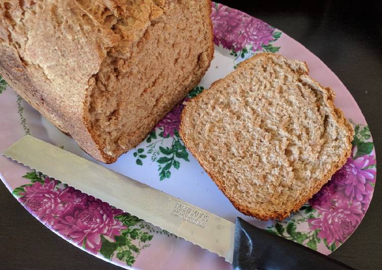 Rusztikus rozsos kenyér, kenyérsütőgépben készítve