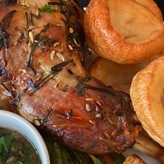 A picture of Marinated Leg of Lamb/ with Cornish Memories.