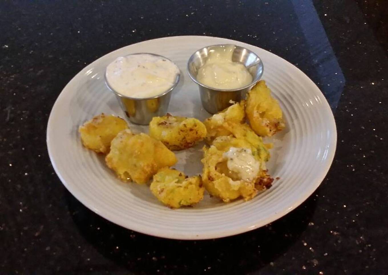 Hushpuppies with Creamy Cheese Centers