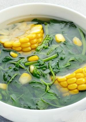 Foto resep Sayur bening bayam dan jagung