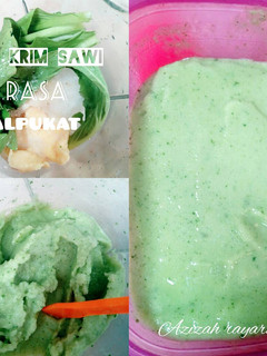 Foto resep Es krim sawi rasa alpukat