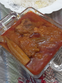 عکسی از دستور خورشت بامیه به سبک آبادان