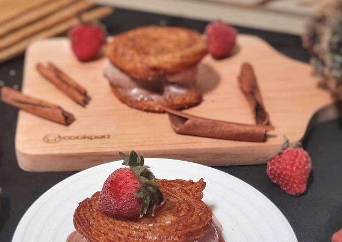 Resep Churros Sandwich Ice Cream Anti Gagal