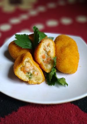Foto resep Kroket kentang isi ragout ayam