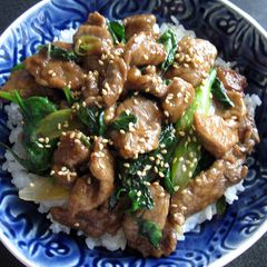 A picture of Beef & Spinach Rice Bowl.
