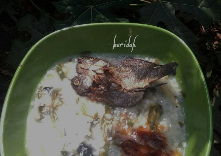 Bubur Sayur + Ikan Asin + sambal terasi