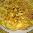 Tortilla de papa con cebollita picada!!