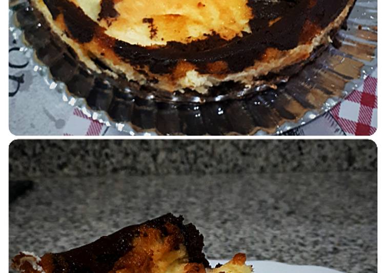 Tarta de queso con chocolate apta para diabéticos