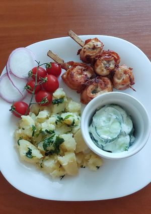 Baconos csirkenyárs recept fotója