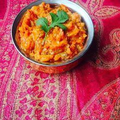 A picture of Baingan Bharta.