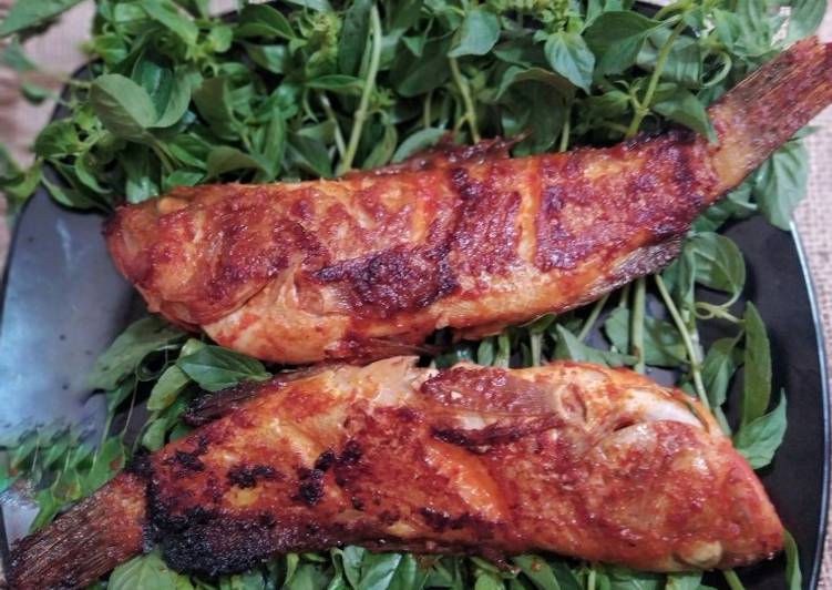 Resep Terbaik Ikan Krapu Bakar Mantul Banget