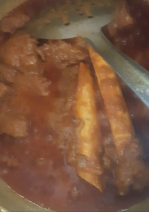 A picture of Mutton qorma.