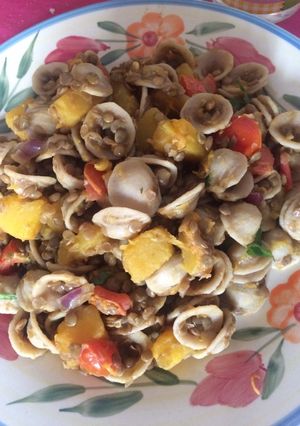 Foto di Orecchiette integrali con lenticchie e zucca