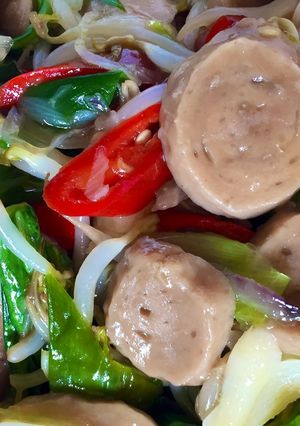 Foto resep Cah tumis pokcoy toge baso