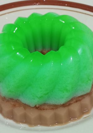 Foto resep Puding Lumut Lapis Cokelat