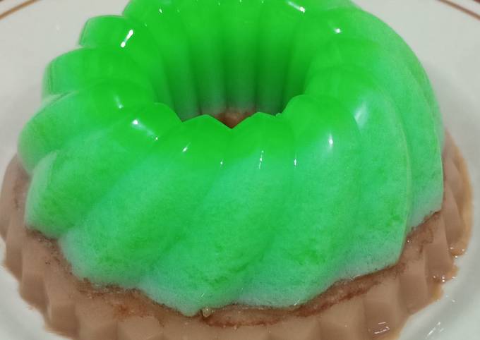 Resep Puding Lumut Lapis Cokelat Resep Puding Lumut Lapis Cokelat