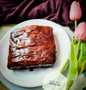 Langkah Gampang Menyiapkan Resep Eggless Chocolate Cake (No Mixer) yang Sempurna Anti Ribet, Mantap Sekali