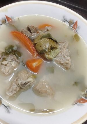 Hình của món Canh sườn sấu chua.