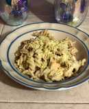 Pasta con crema de setas a la Klaus