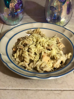 Una foto de Pasta con crema de setas a la Klaus