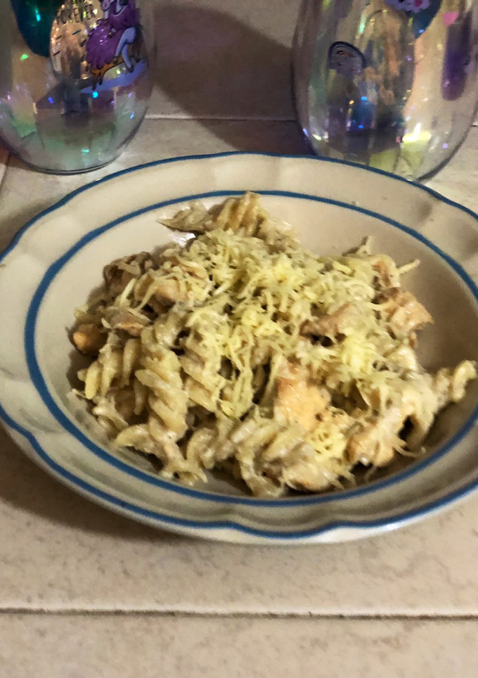 Una foto de Pasta con crema de setas a la Klaus