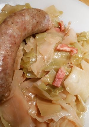 Une photo de Saucisses au chou blanc au cookéo