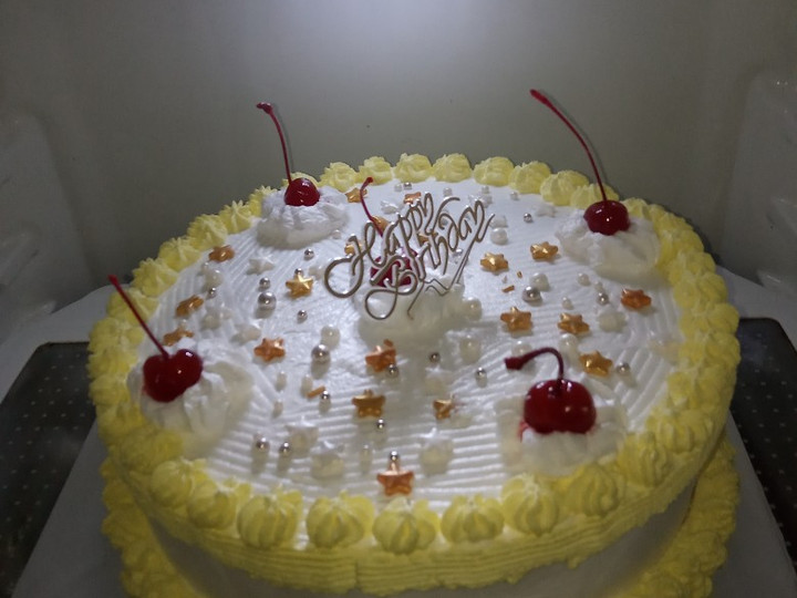 Cara Bikin Birthday Cake / Tart Ultah (Kuenya Kue Susu) Yang Sederhana