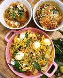 Bánh tráng trộn  vịt lộn nướng muối ớt