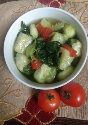 Foto resep Sayur bening Trio bayam