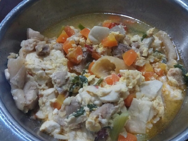 Resep Ayam masak tahu dan jamur Anti Gagal