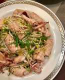 Mực Xào Giá đỗ, Lá Chanh