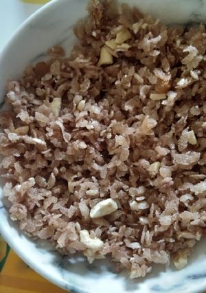 A picture of Sweet brown beaten rice (Brown poha).