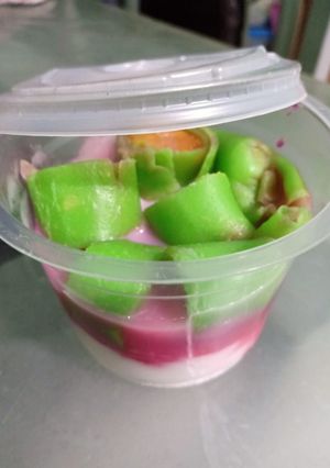 Foto resep Es pisang ijo dadar teflon
