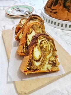 Foto resep Marmer Cake ala Pak Sahak (Metode All in One)