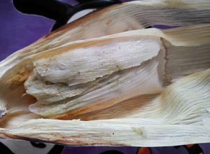 Una foto de Tamales de salsa verde 🌽