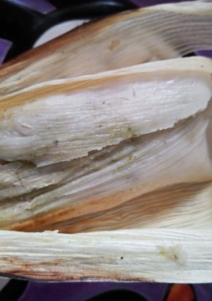 Una foto de Tamales de salsa verde 🌽