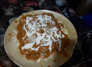 Una foto de Enfrijoladas al chorizo