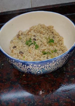 Una foto de Risotto con champignones