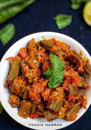 A picture of Masala bhindi.