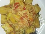 Spaghetti with matoke