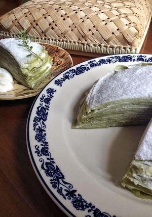Foto resep Matcha millè crepes